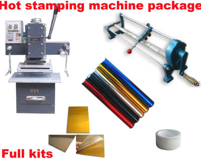 hot foil stamping machine complete package foil stamper